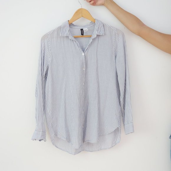 Long Sleeves Striped Blouse - Picture 3 of 5
